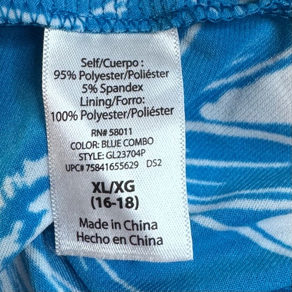 George Blue Floral Sleeveless Shift Dress XL (16–18) - Picture 11 of 13